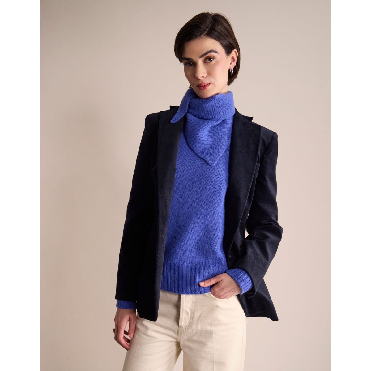 Veste Louane bleu marine, INES DE LA FRESSANGE PARIS