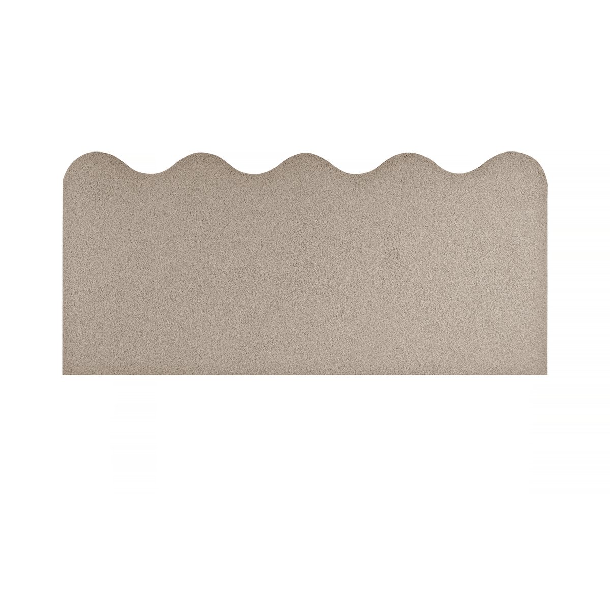 Tête de lit tapissée en tissu WAVY beige teddy, REALLY NICE THINGS