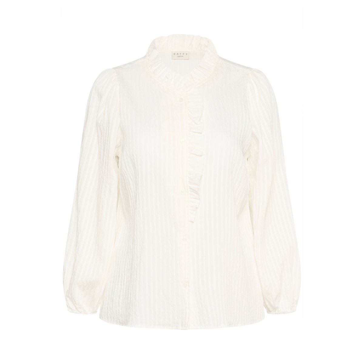 Chemise à manches longues blanc chalk, KAFFE CURVE
