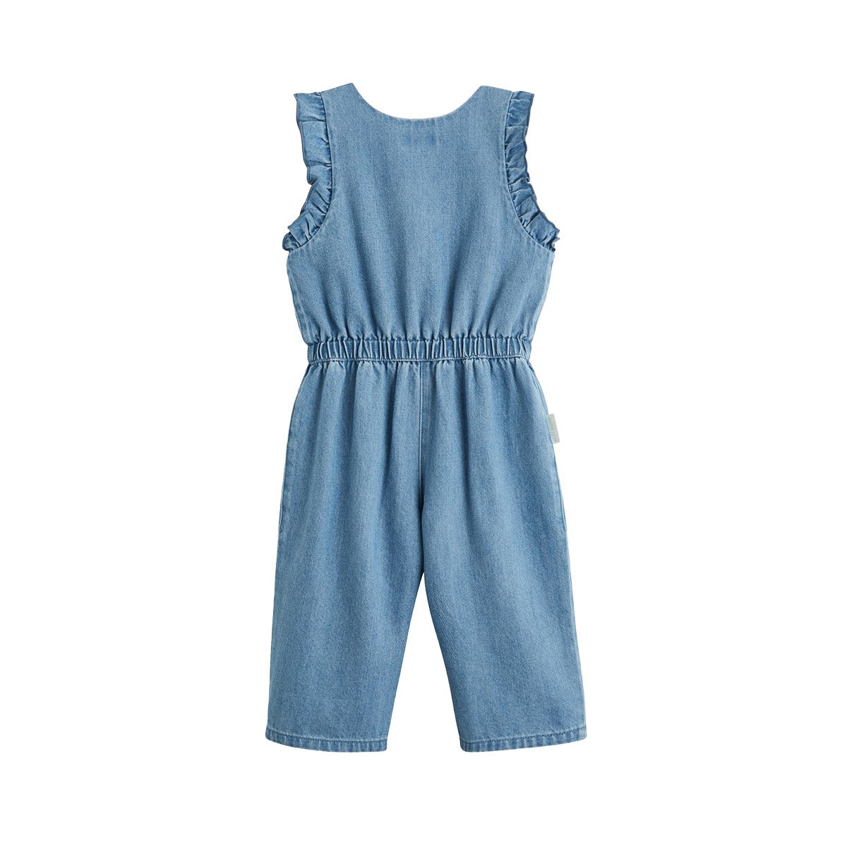 Salopette bébé en jean Cléo bleu, PETIT BEGUIN