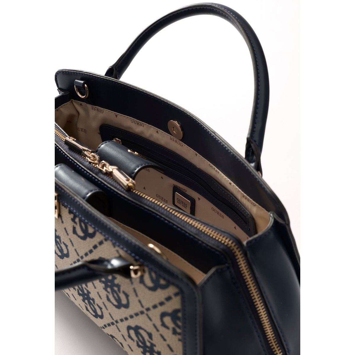 Sac Besace Audrey Logo bleu, GUESS