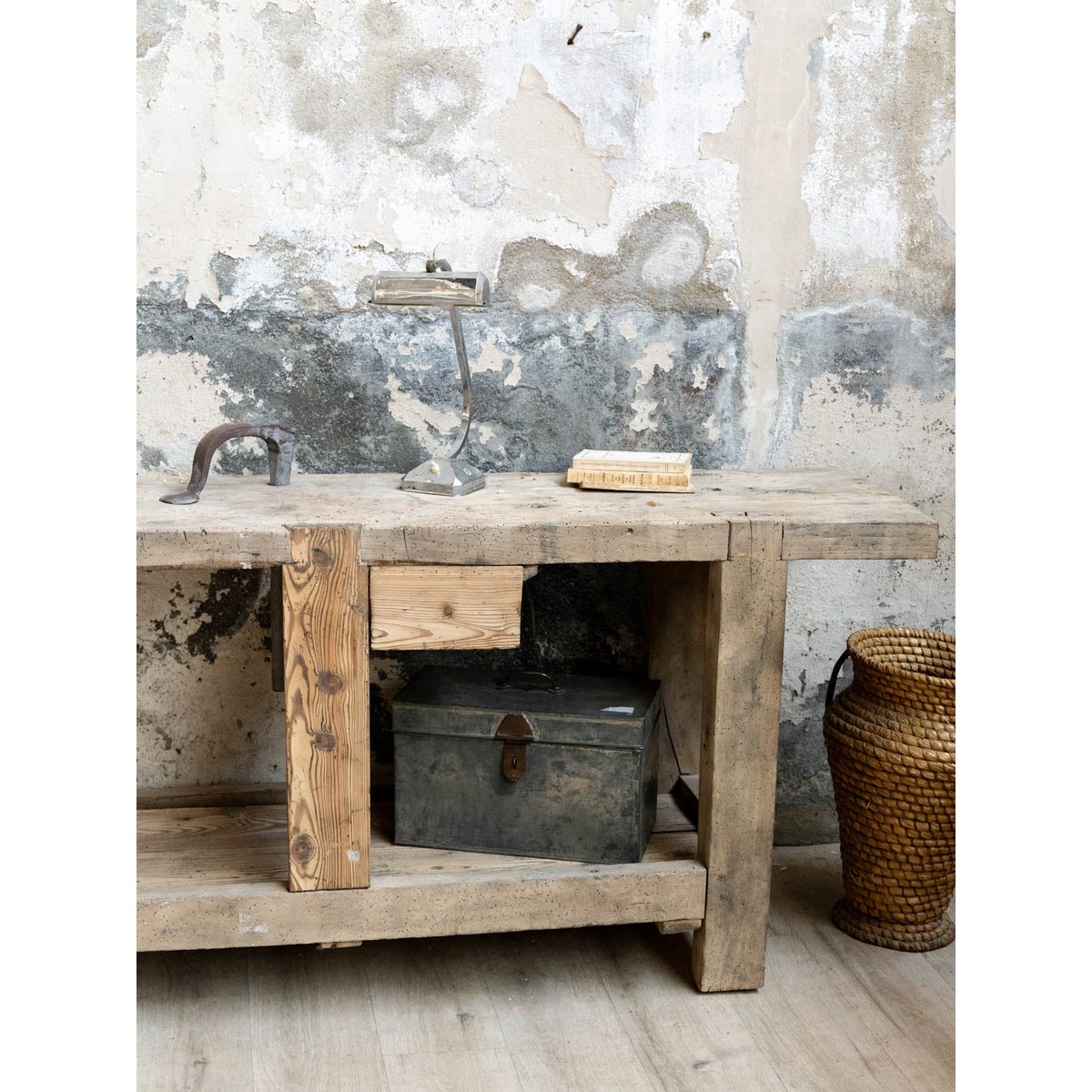 Etabli en bois Fernand N°464 - Bon état bois clair, DEBONGOUT
