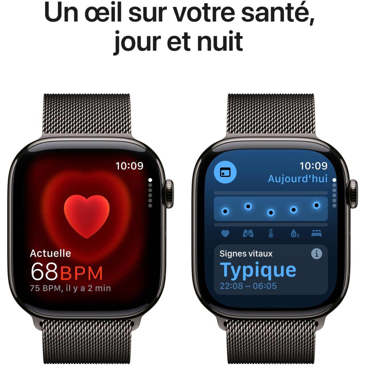 Montre connectée Serie 10 42mm Titane Ardoise Loop Cell gris, APPLE