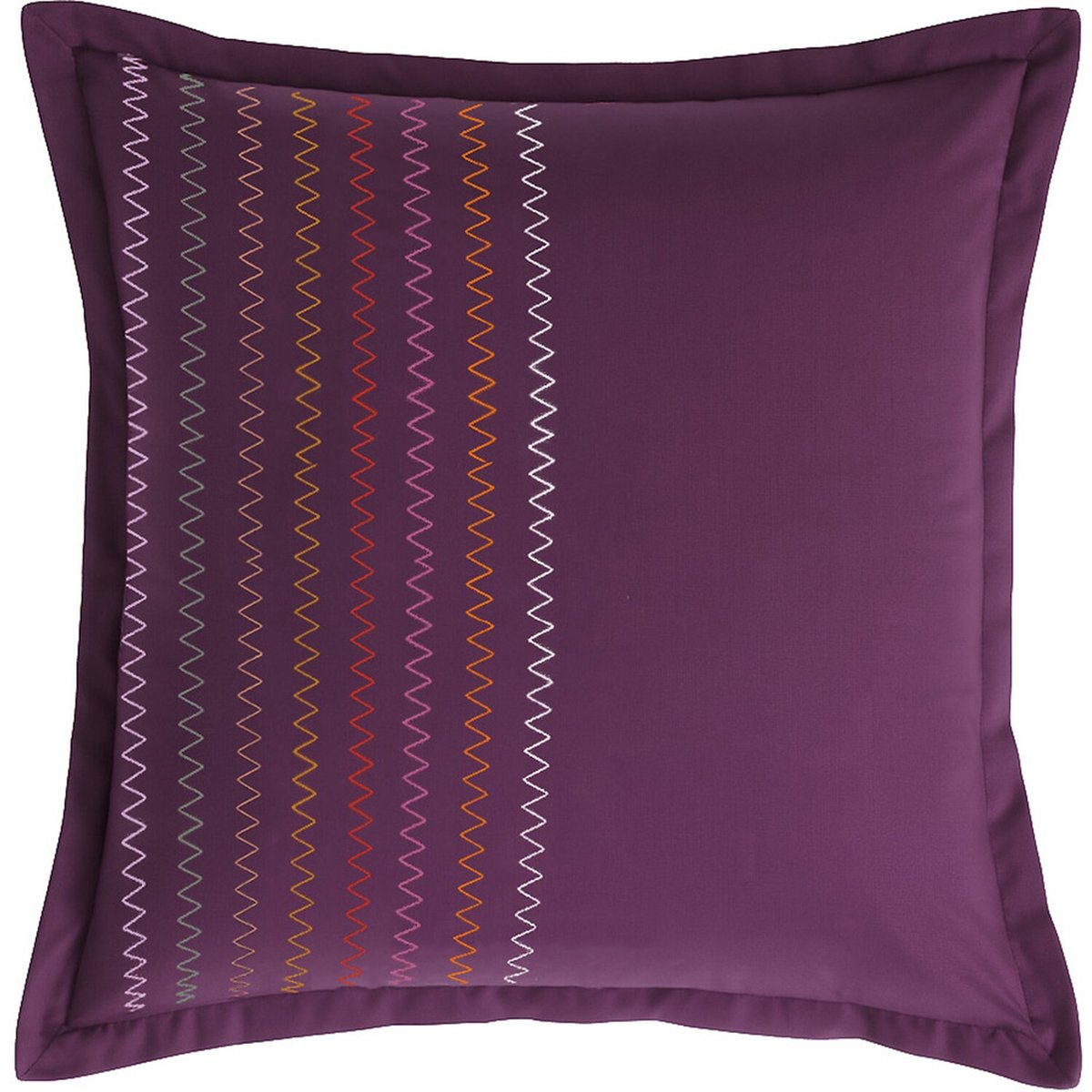 Taie d'oreiller percale de coton, Ciruela violet, C DESIGN HOME TEXTILE
