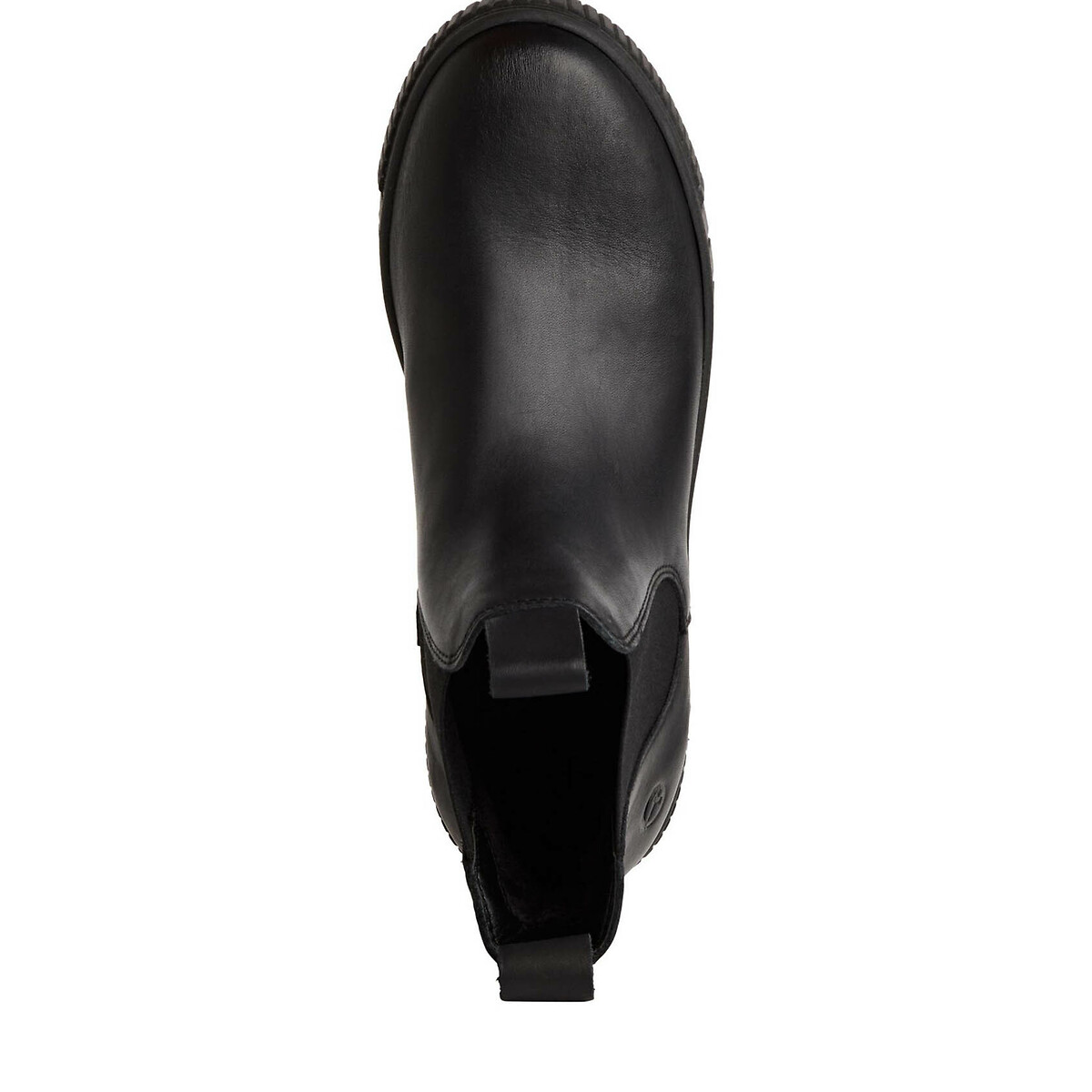 Boots en cuir noir, TAMARIS