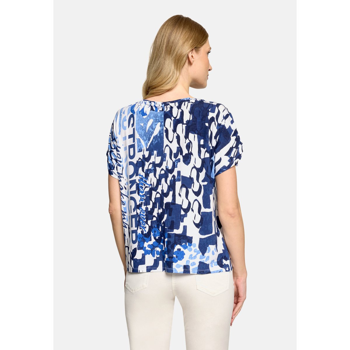 Haut casual à impression bleu/blanc, BETTY BARCLAY