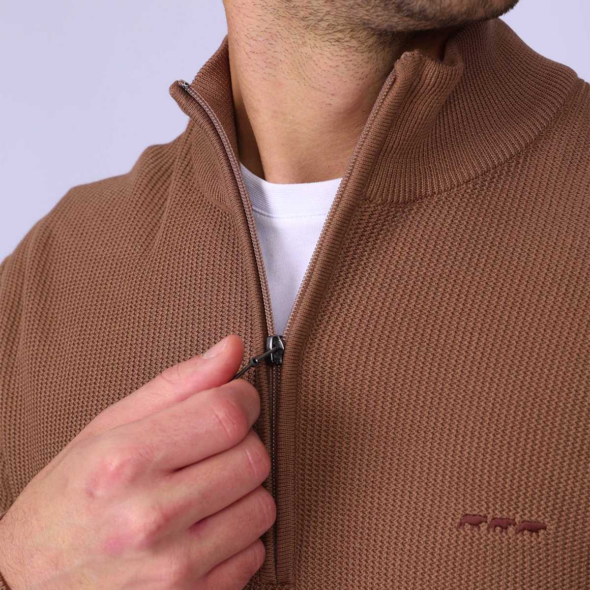 Pull camionneur Gabino taupe, MISE AU GREEN