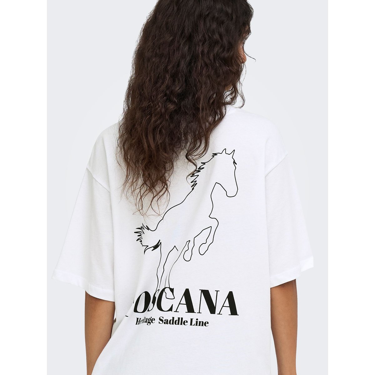 T-Shirt bright white, ONLY