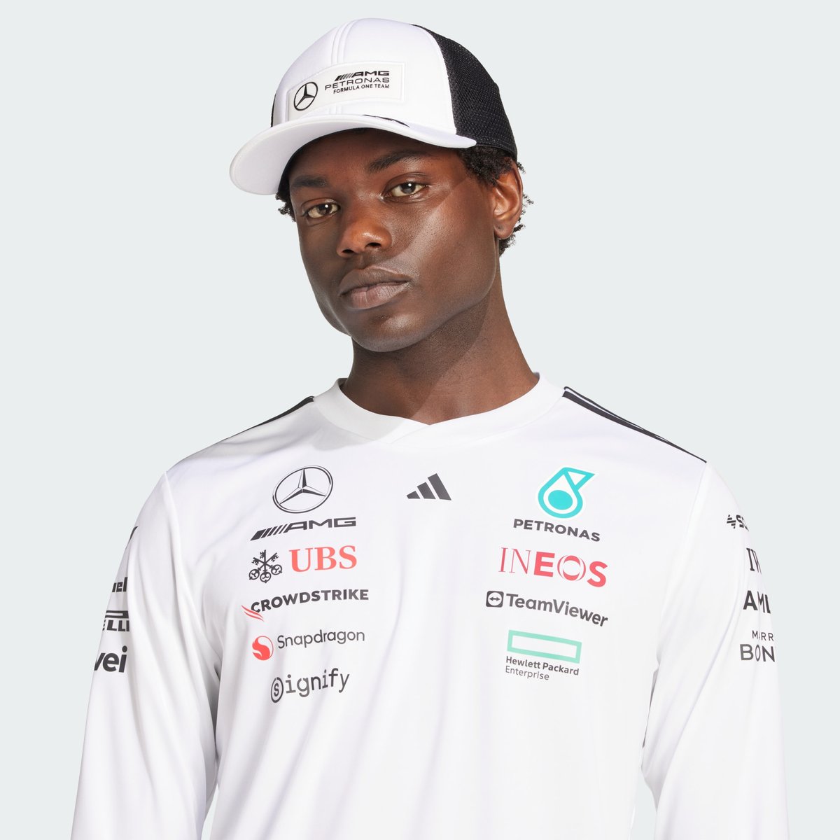 Maillot Pilote Mercedes - Amg Petronas Formula One Team Maillot Pilote Mercedes - Amg Petronas Formula One Team white / black, adidas Performance