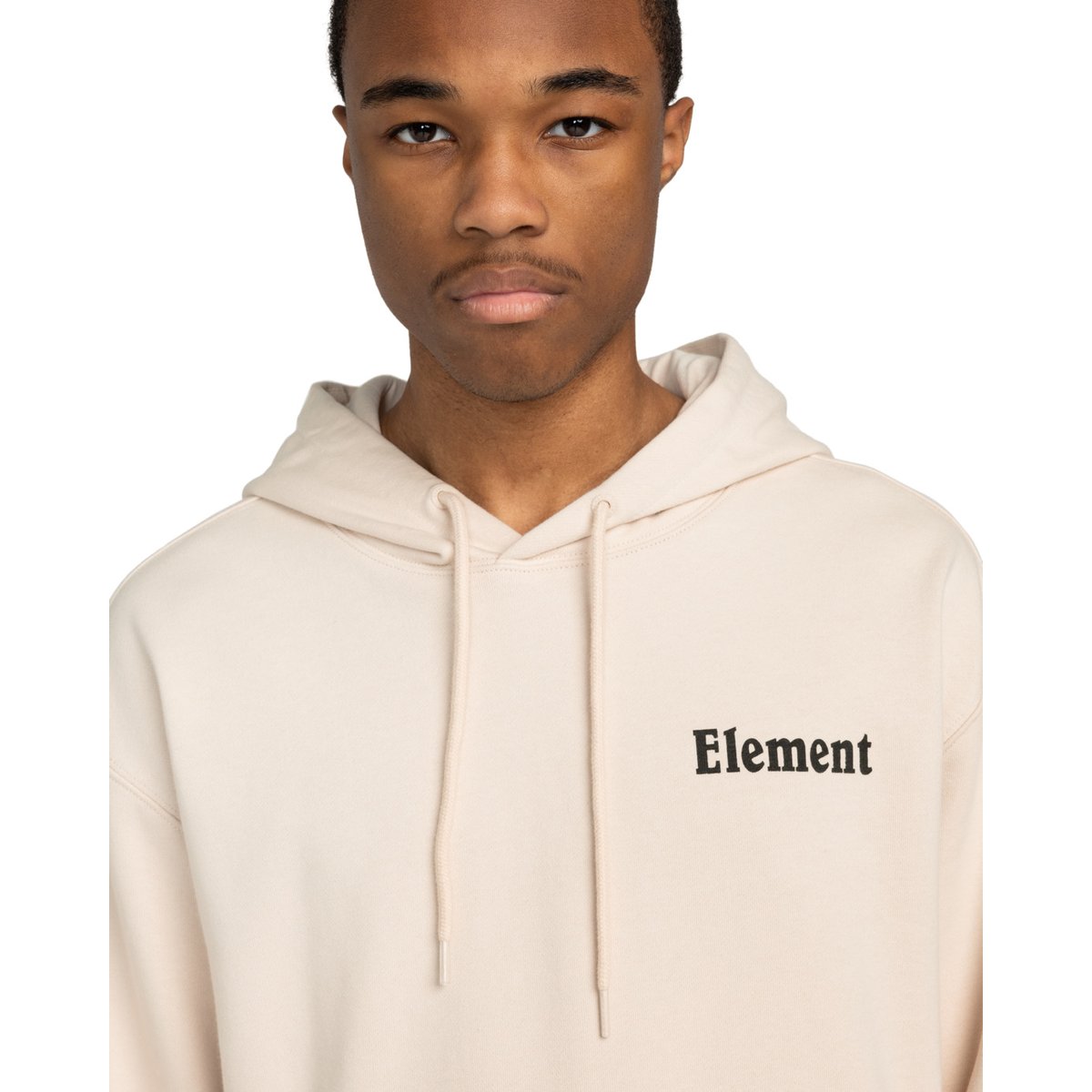 Sweat à capuche GETS BETTER beige oat milk, ELEMENT
