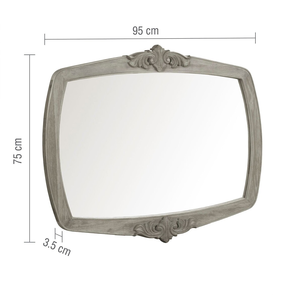 Camille Limed Oak Wall Mirror light oak wood, WILLIS & GAMBIER