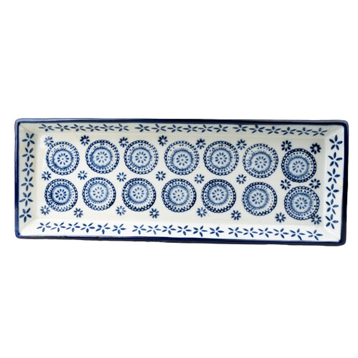 34cm Rectanglar Serving Plate blue, SO'HOME