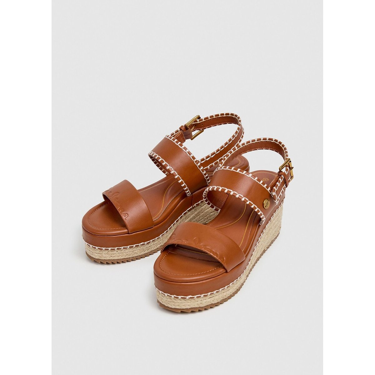 Sandalias de cuña BILLIES LOG coñac, PEPE JEANS