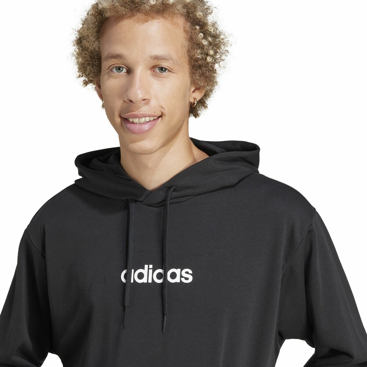 Sweat com capuz, Essentials Linear preto , ADIDAS SPORTSWEAR