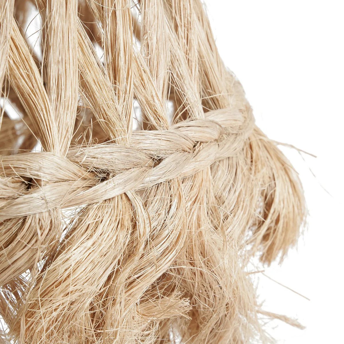 Suspension en herbe d’abaca JELLY FISH beige, BAZAR BIZAR