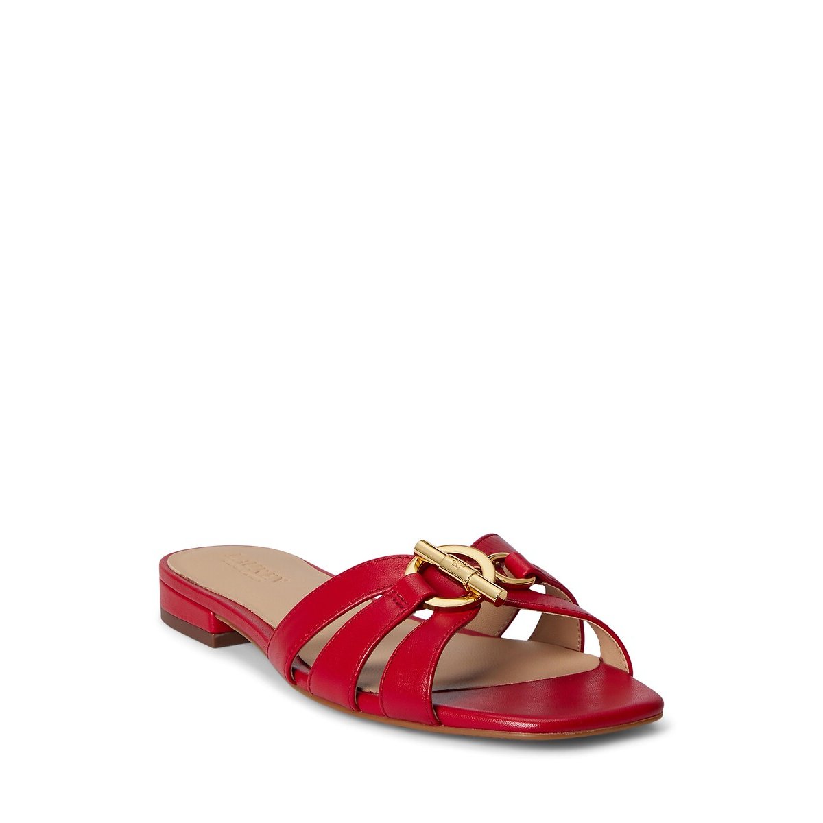 Leren muiltjes Blaike rood, LAUREN RALPH LAUREN