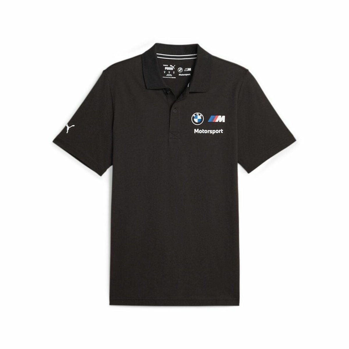 Kurzärmeliges BMW-Poloshirt schwarz, PUMA