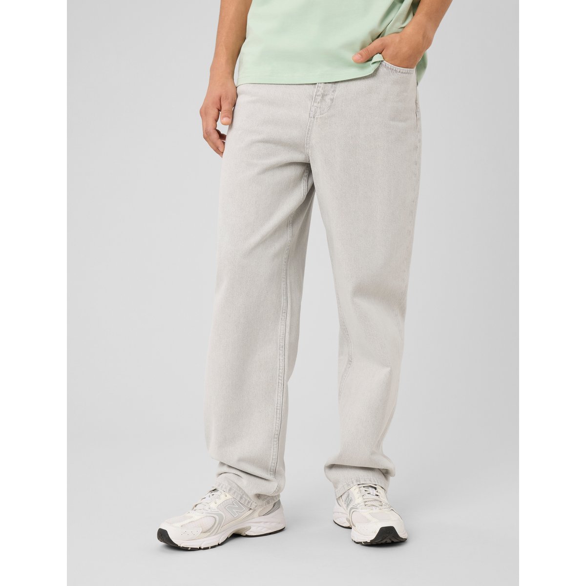 Jean loose 5 poches gris clair, BZB
