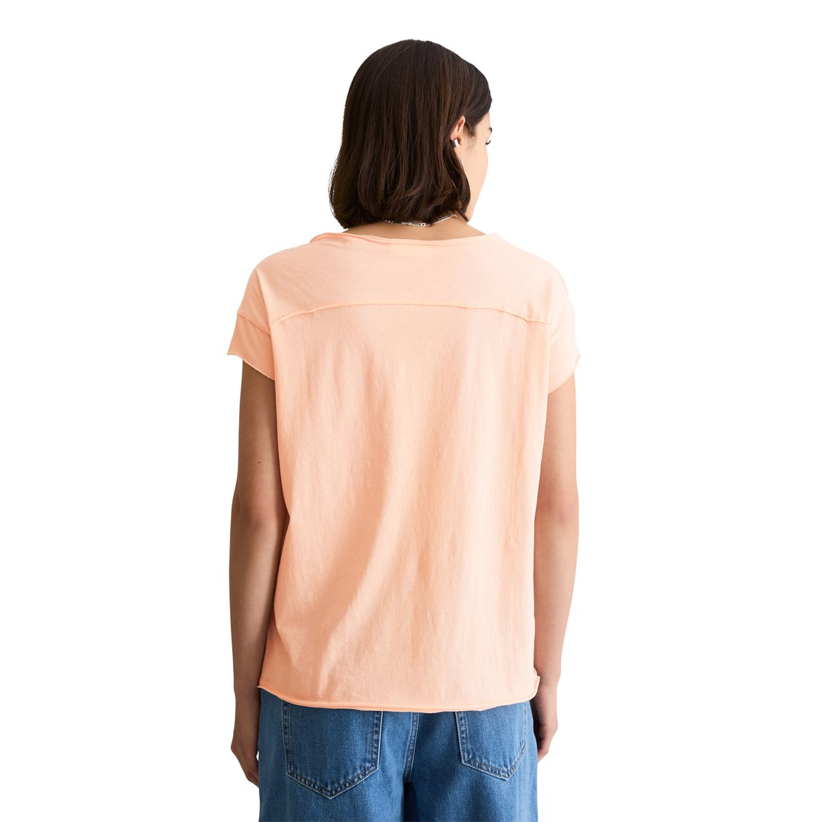 T-shirt ample en coton organique rose pale, MARC O’POLO DENIM
