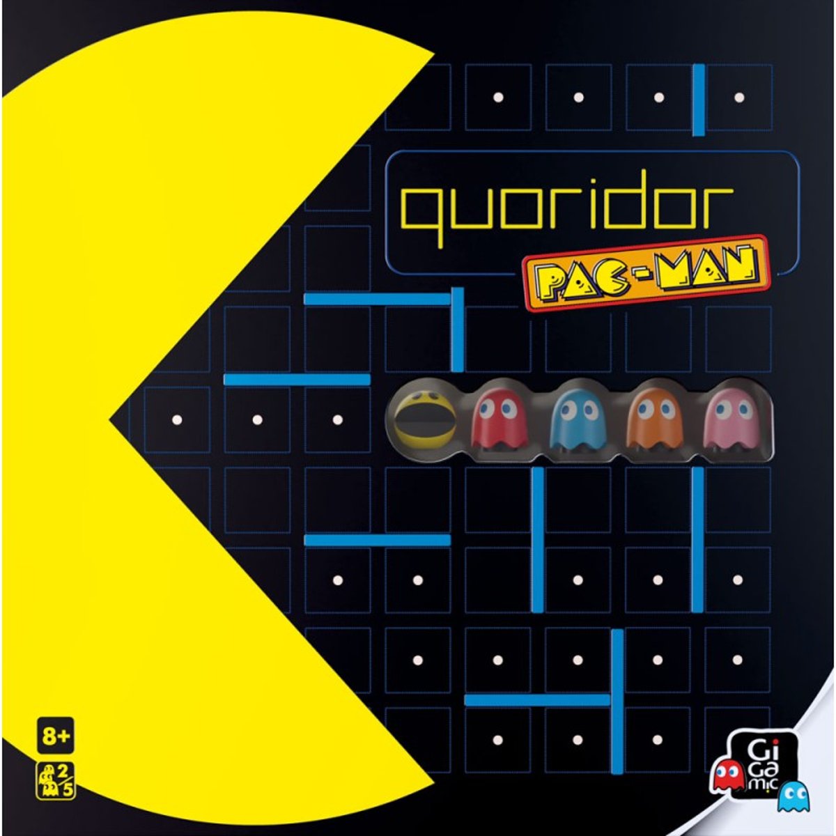 Quoridor Pac-Man noir, GIGAMIC