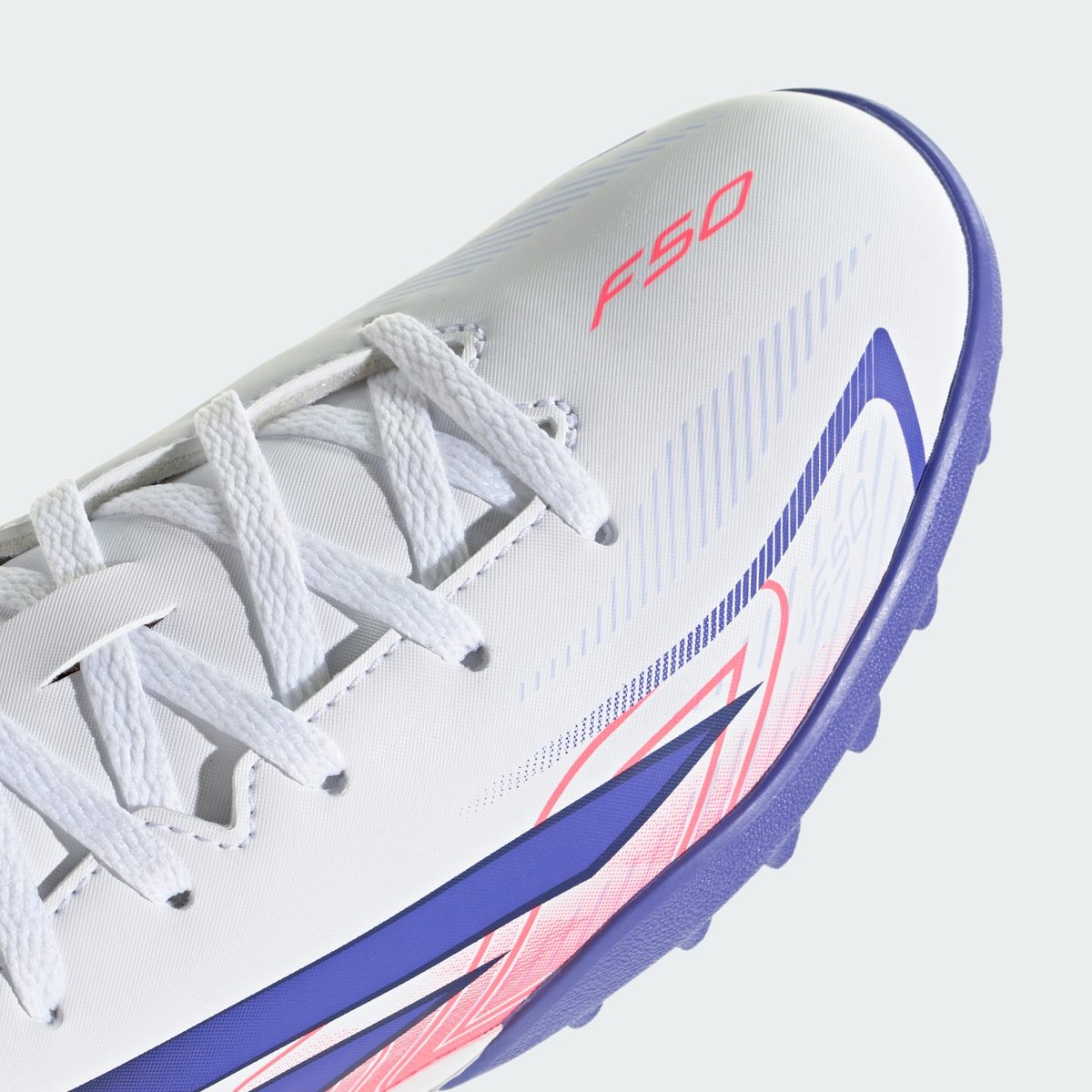 Chaussure De Football F50 Hyperfast Club Turf Enfants Chaussure De Football F50 Hyperfast Club Turf Enfants cloud white / solar purple / solar turbo, adidas Performance