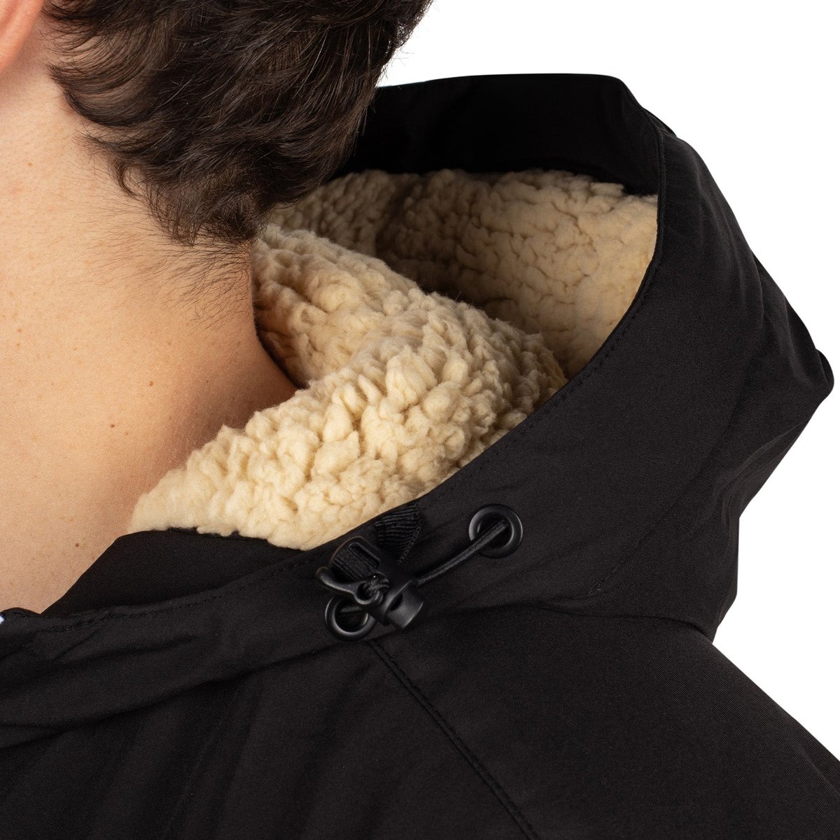 Parka à capuche patch noir, SHILTON