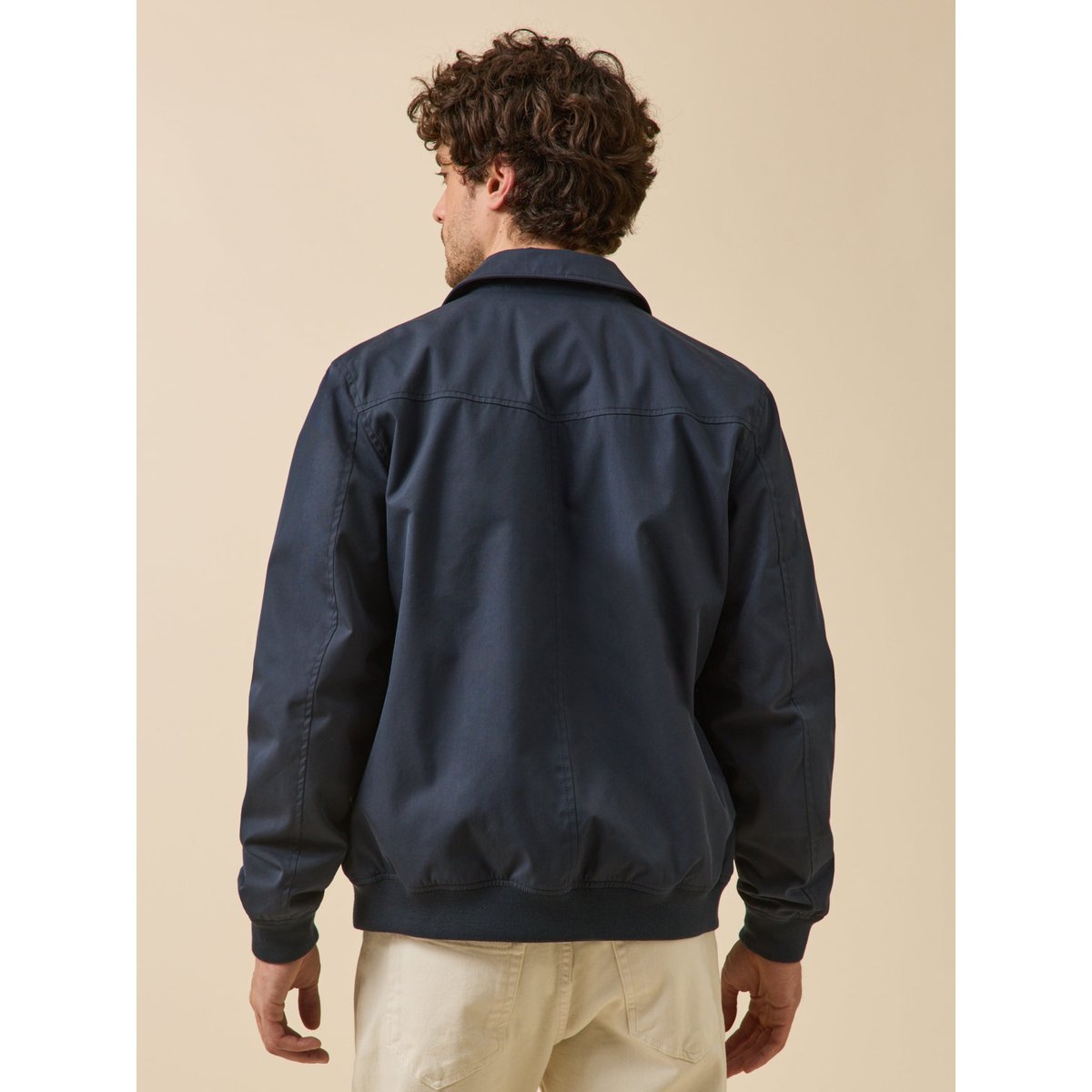 Blouson uni zippé marine, CYRILLUS
