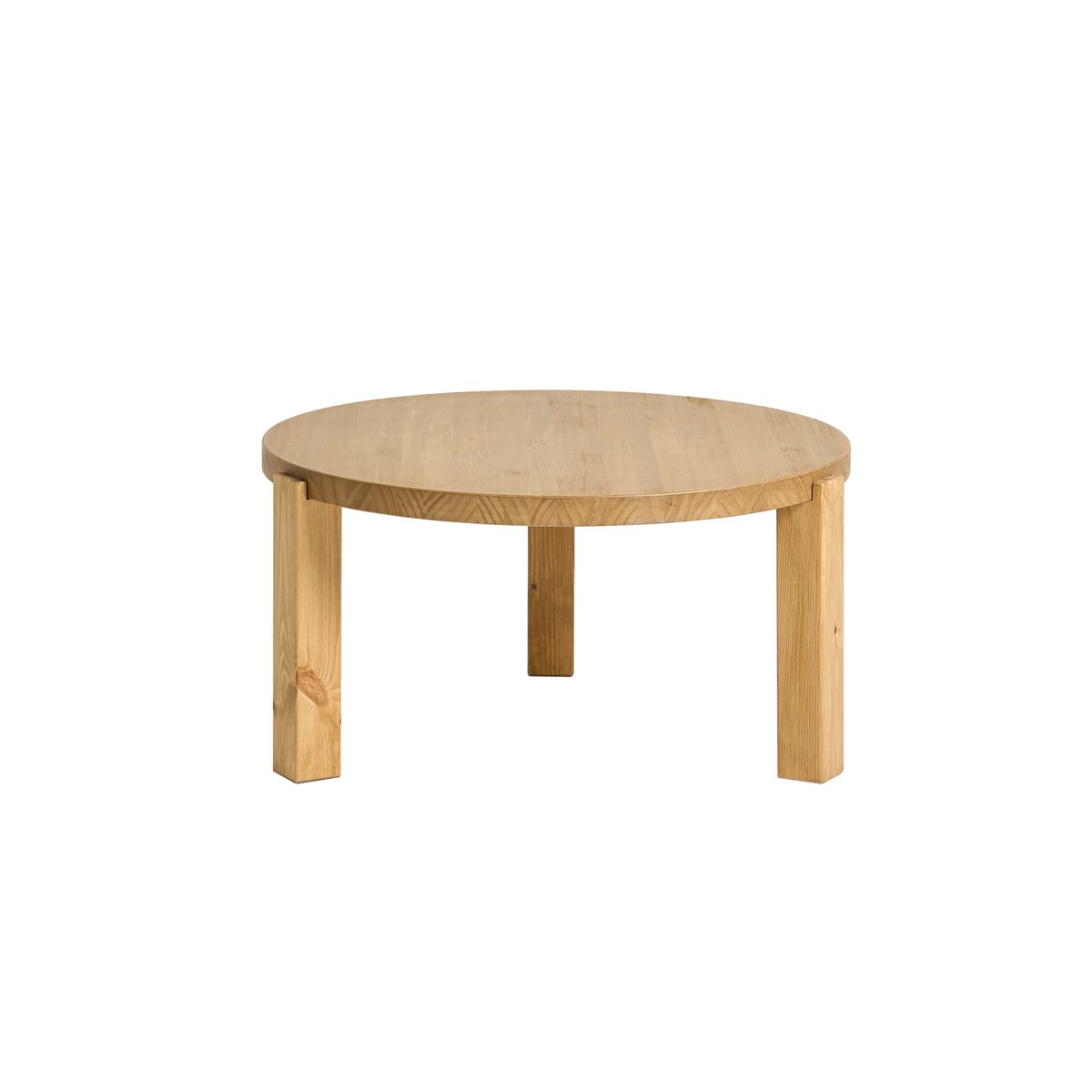 Table basse en bois massif de pin 80x42 cm - MYRE naturel, HANNUN