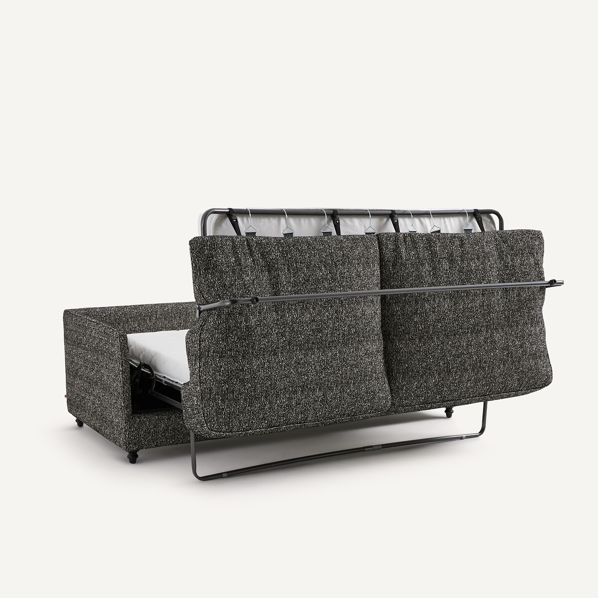 3-Sitzer-Sofa, umwandelbar, Bouclé, LAZARE schwarz, AM.PM