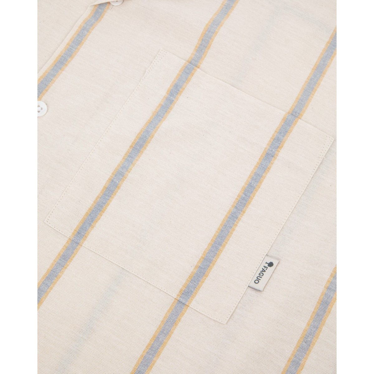 Chemise PAIOLIVE écru et bleu, FAGUO