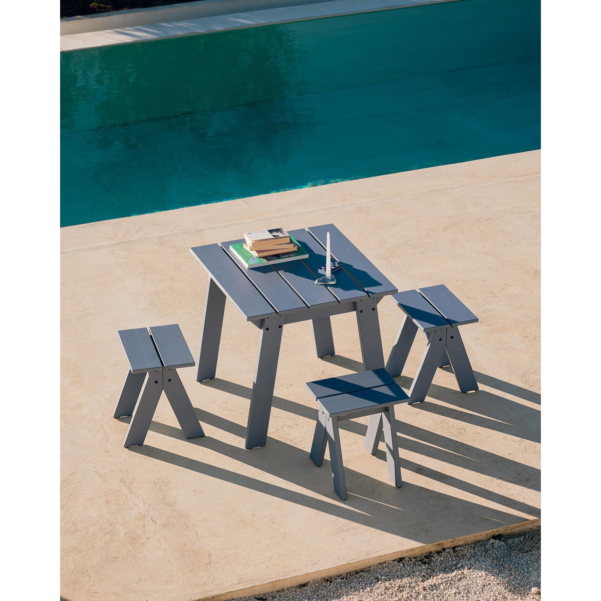 Tabouret Navo Bleu givré bleu givré, NOO.MA