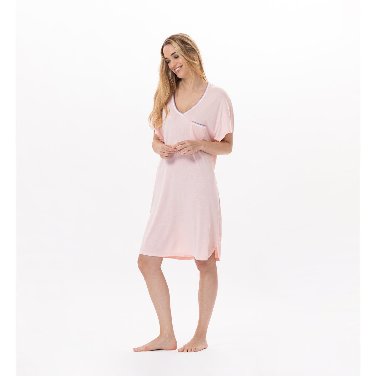 Chemise de nuit BLOOM 921 rose, LE CHAT