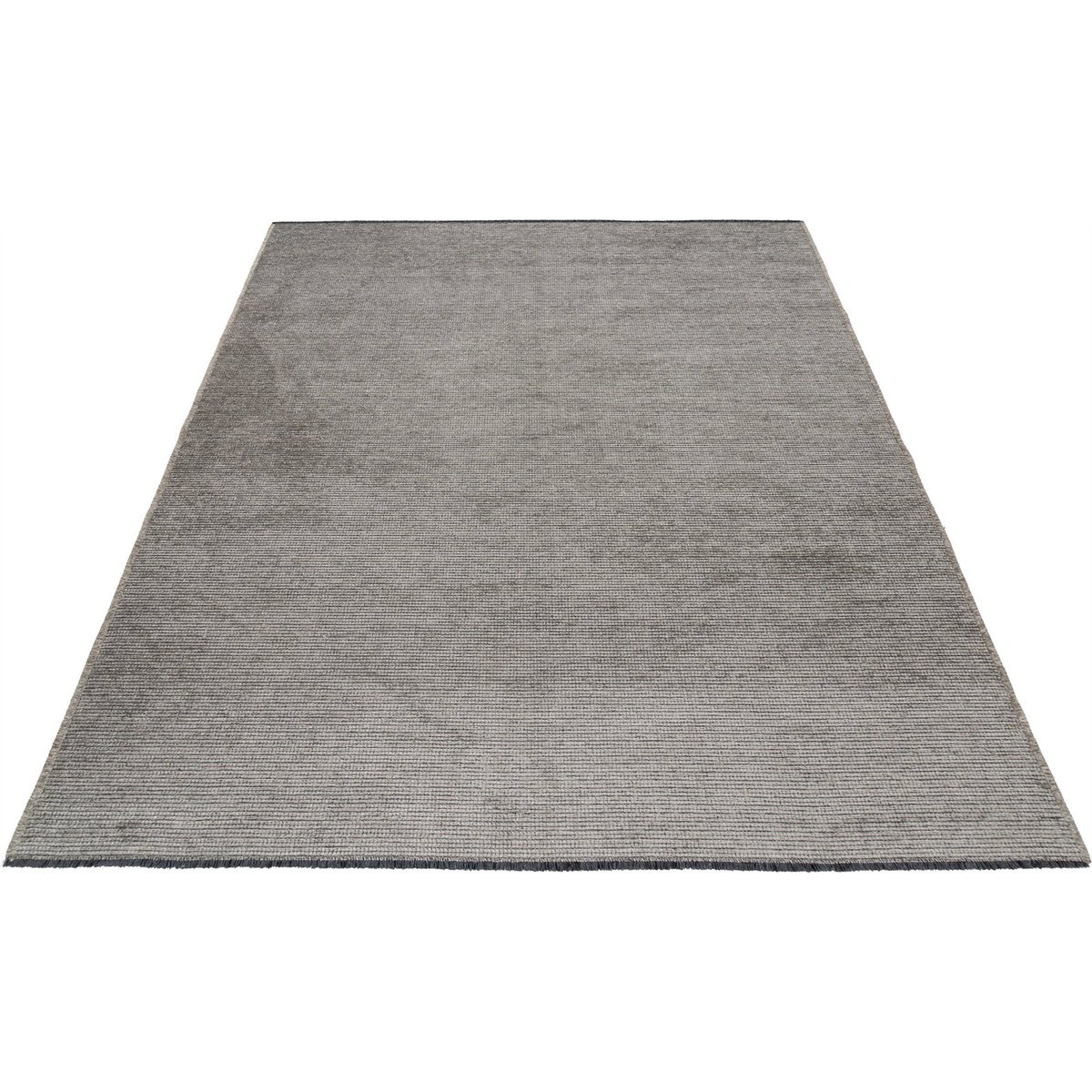 Tapis rectangulaire à poils courts style zen argent clair beige chiné, ARTE ESPINA