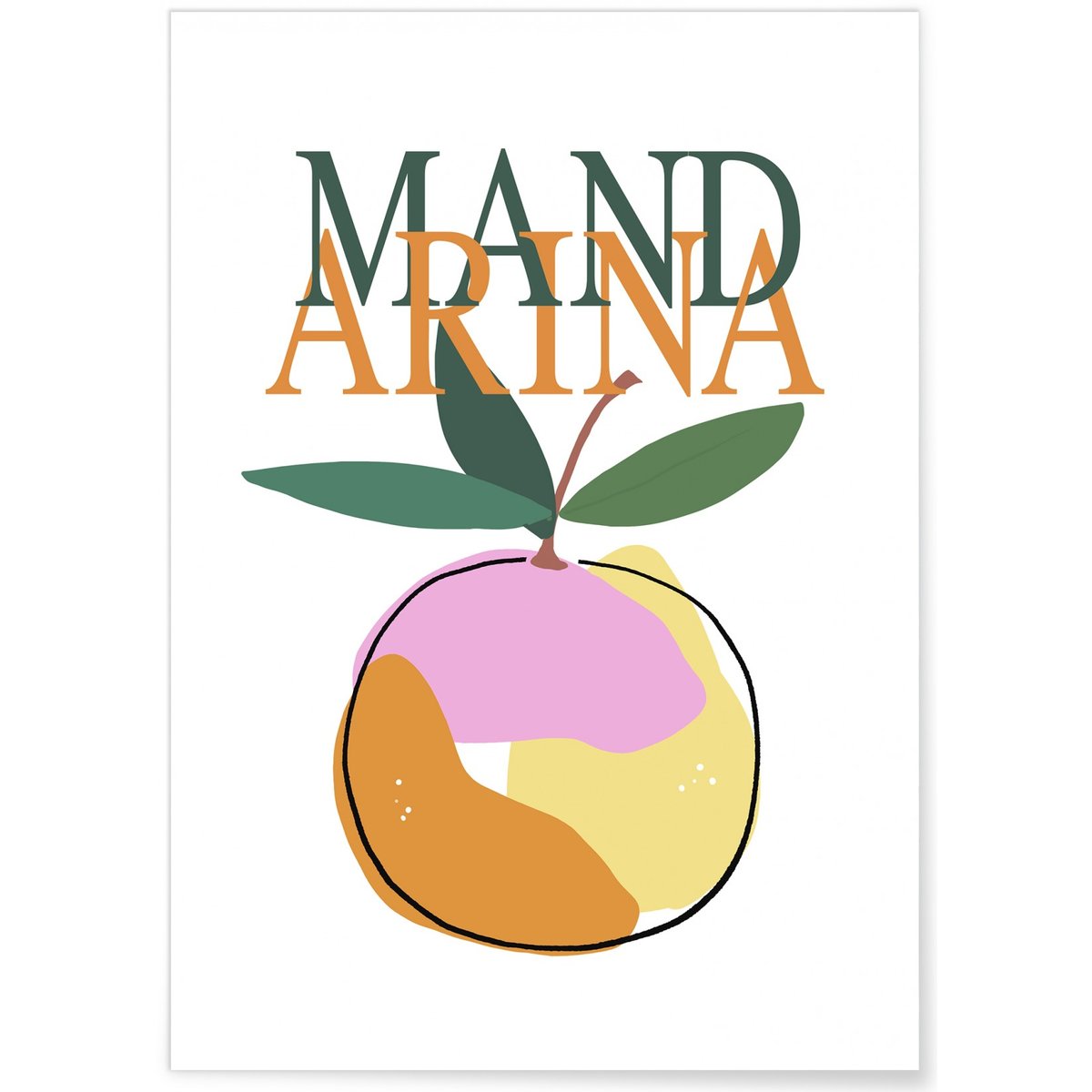 Affiche Mandarina blanc, L'AFFICHERIE