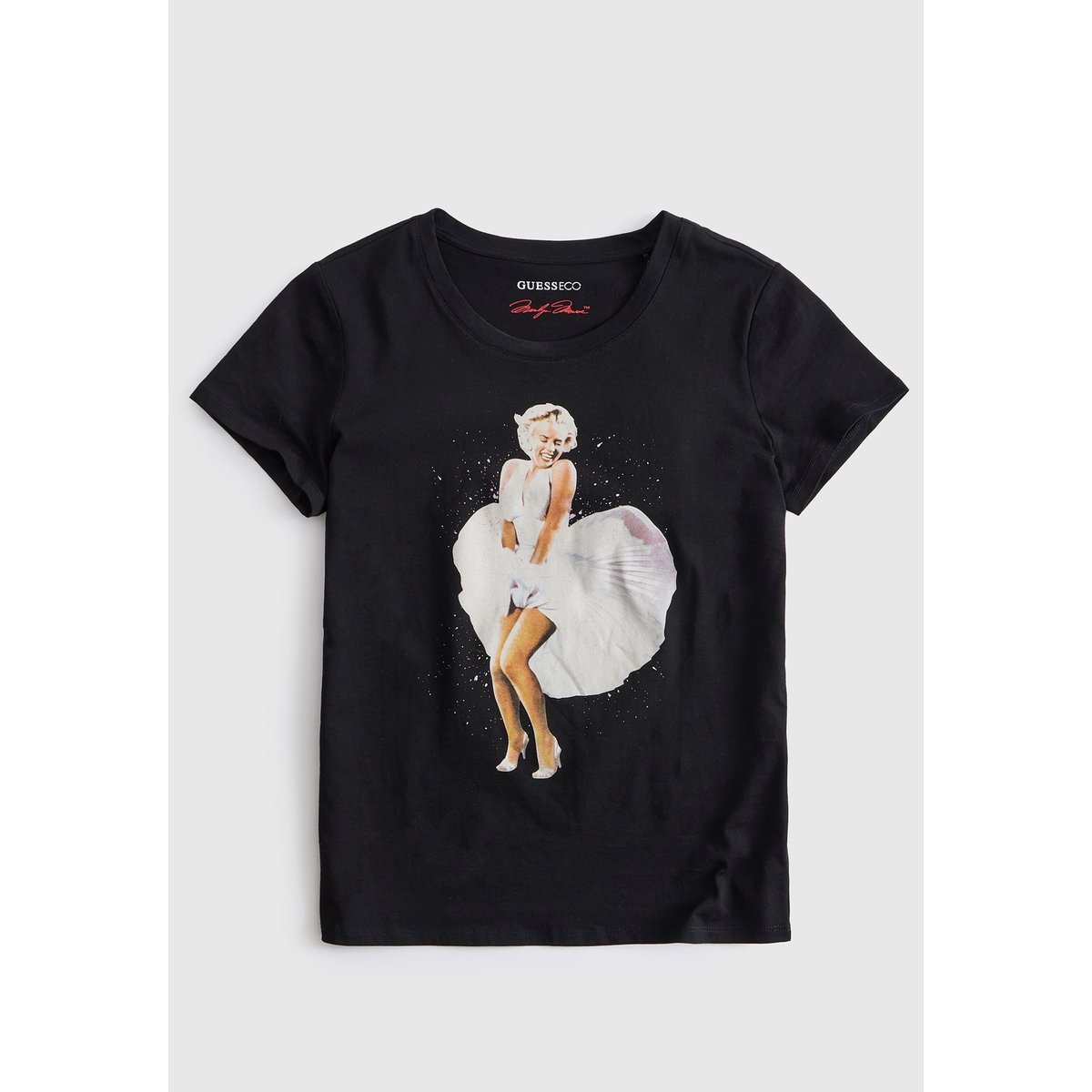 T-Shirt Imprimé noir, GUESS