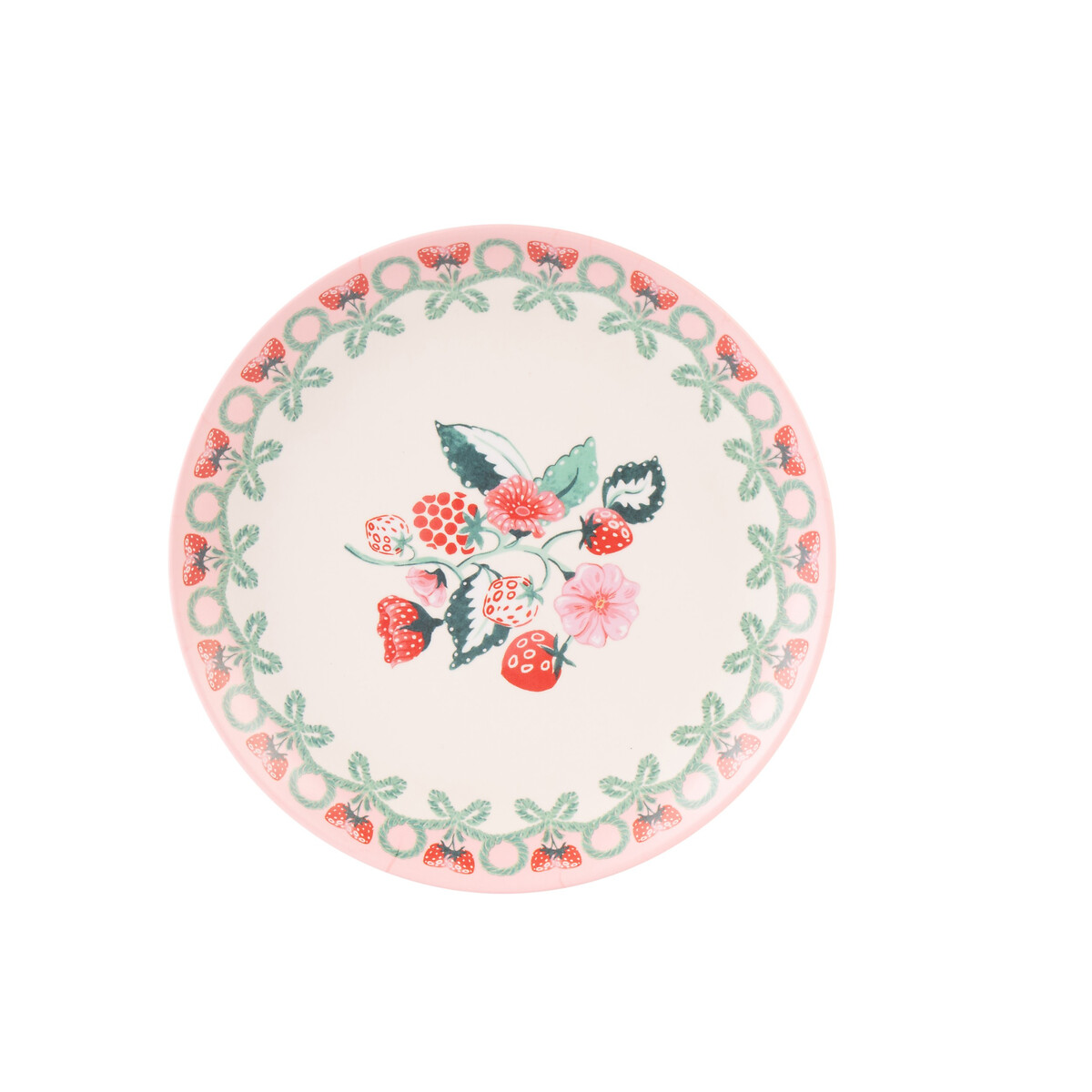 Set of 4 Raspberry Melamine Side Plates pink, CATH KIDSTON