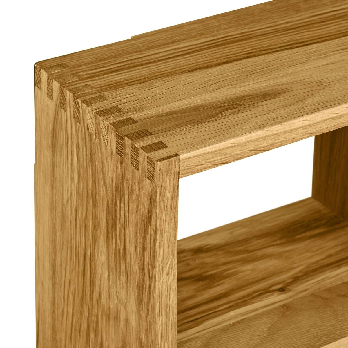 Etagère murale décorative en bois de chêne clair 8 niches VARDE bois naturel, PIER IMPORT