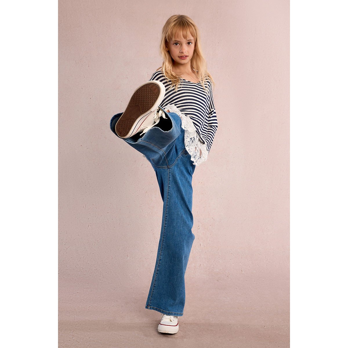 Jean large light blue denim, MOLLY BRACKEN GIRL