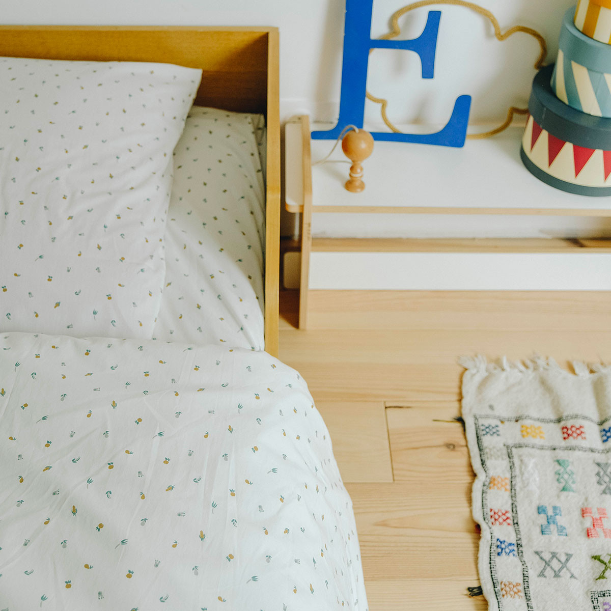 Housse de couette enfant coton bio PLEIN AIR multicolore, COCOEKO