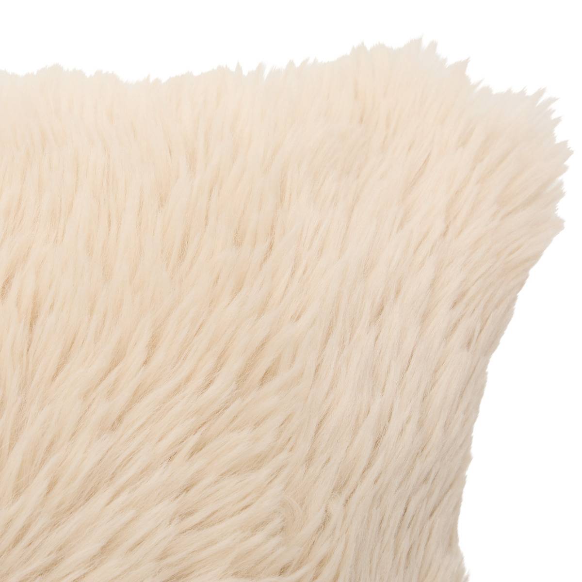 Coussin rectangulaire DUVIA beige lin, ATMOSPHERA