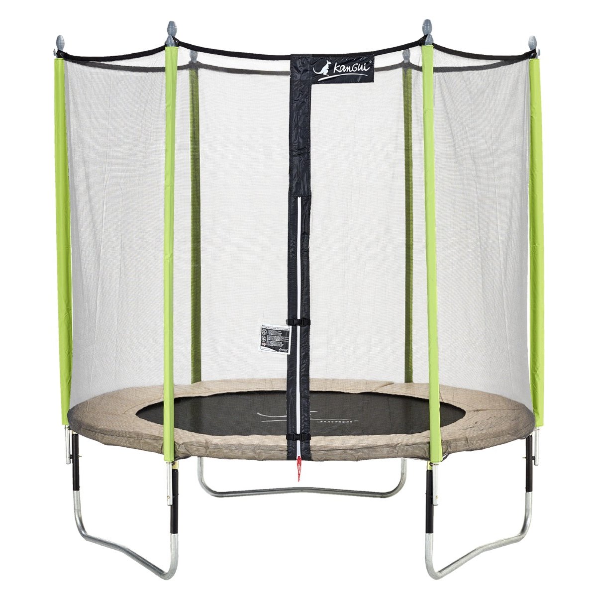 Trampoline JUMPI taupe / vert anis, KANGUI