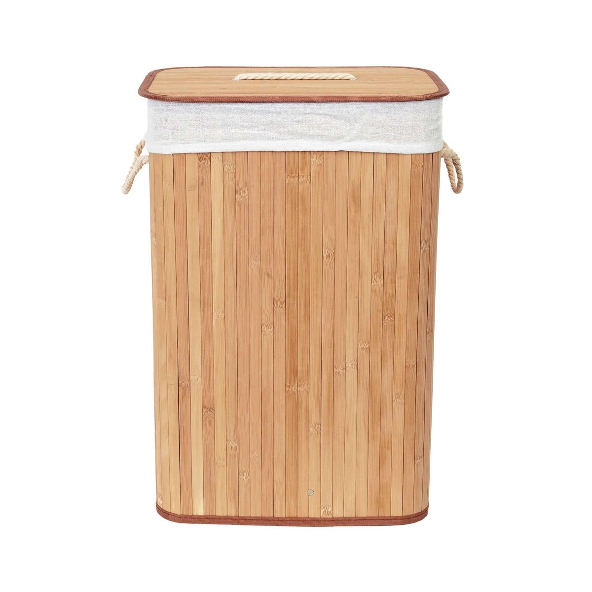 COMPACTOR - Panier à linge rectangulaire en bambou - 40 x 30 x H.60 cm - naturel, COMPACTOR