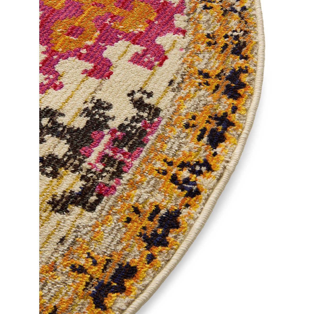 Tapis rond CASA multicouleur/beige, BENUTA 