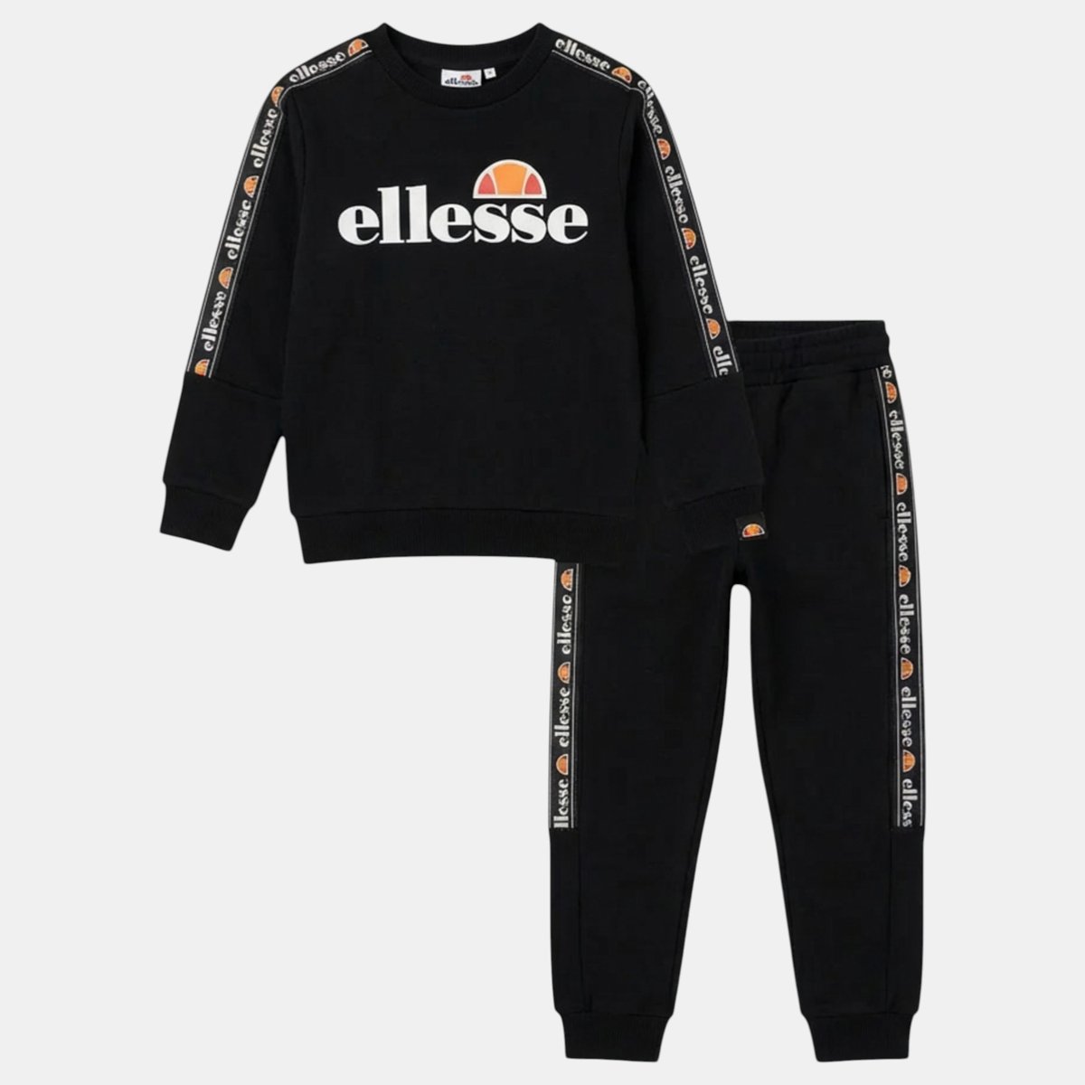 Ensemble sweat col zippé et pantalon de jogging TRAINING noir, ELLESSE