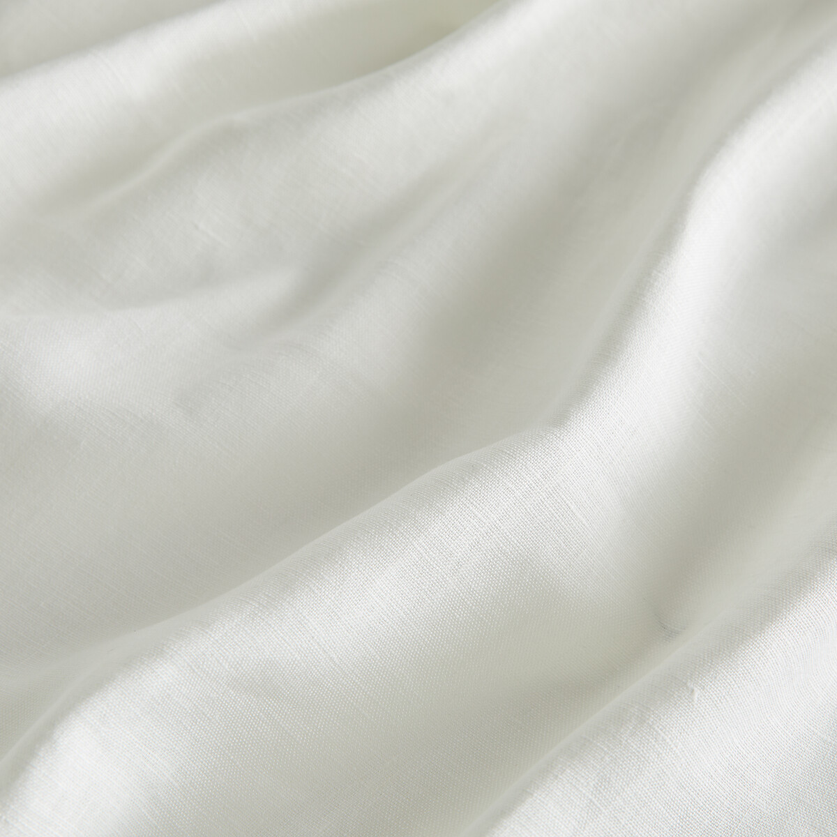 Rideau lin lavé doublé, pattes cachées, Private blanc, AM.PM