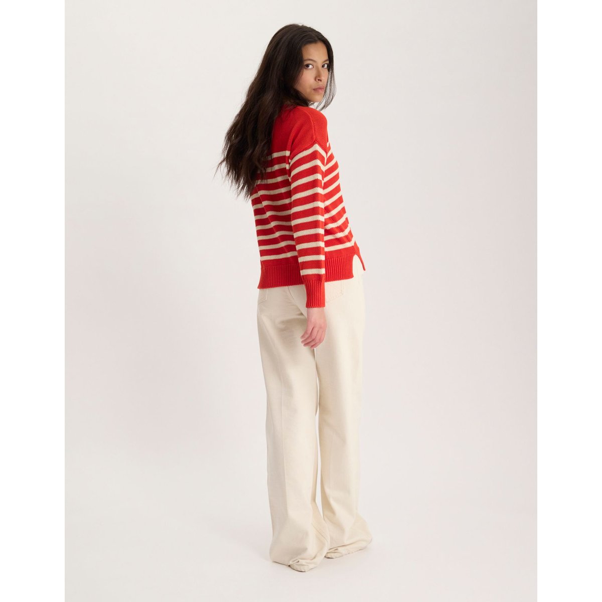 Pull Némo en coton rouge, INES DE LA FRESSANGE PARIS