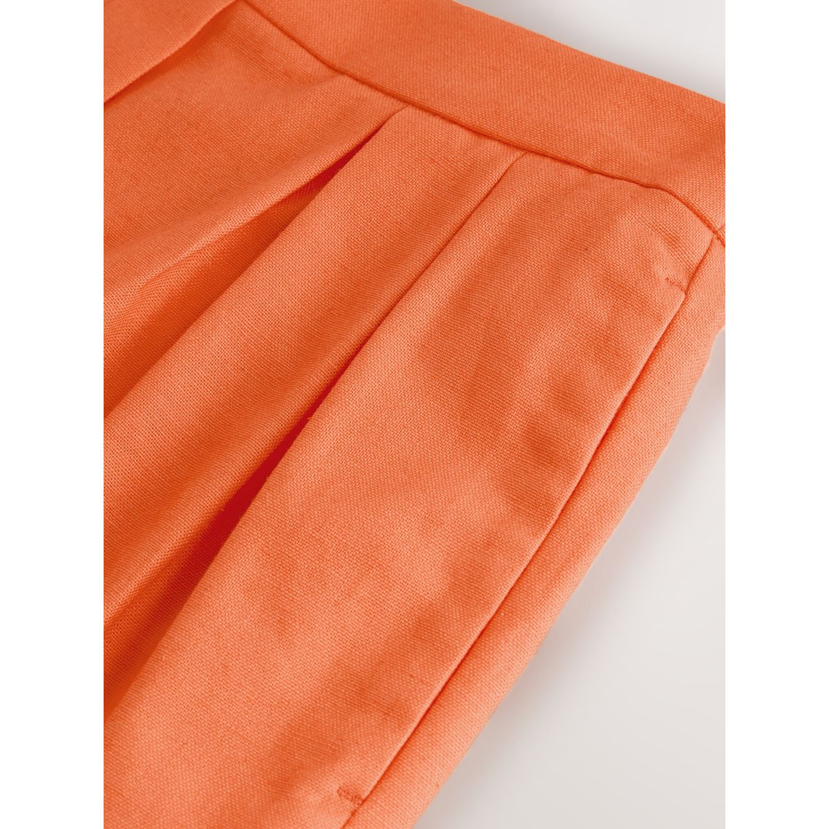Short épais en lin orange, NEXT