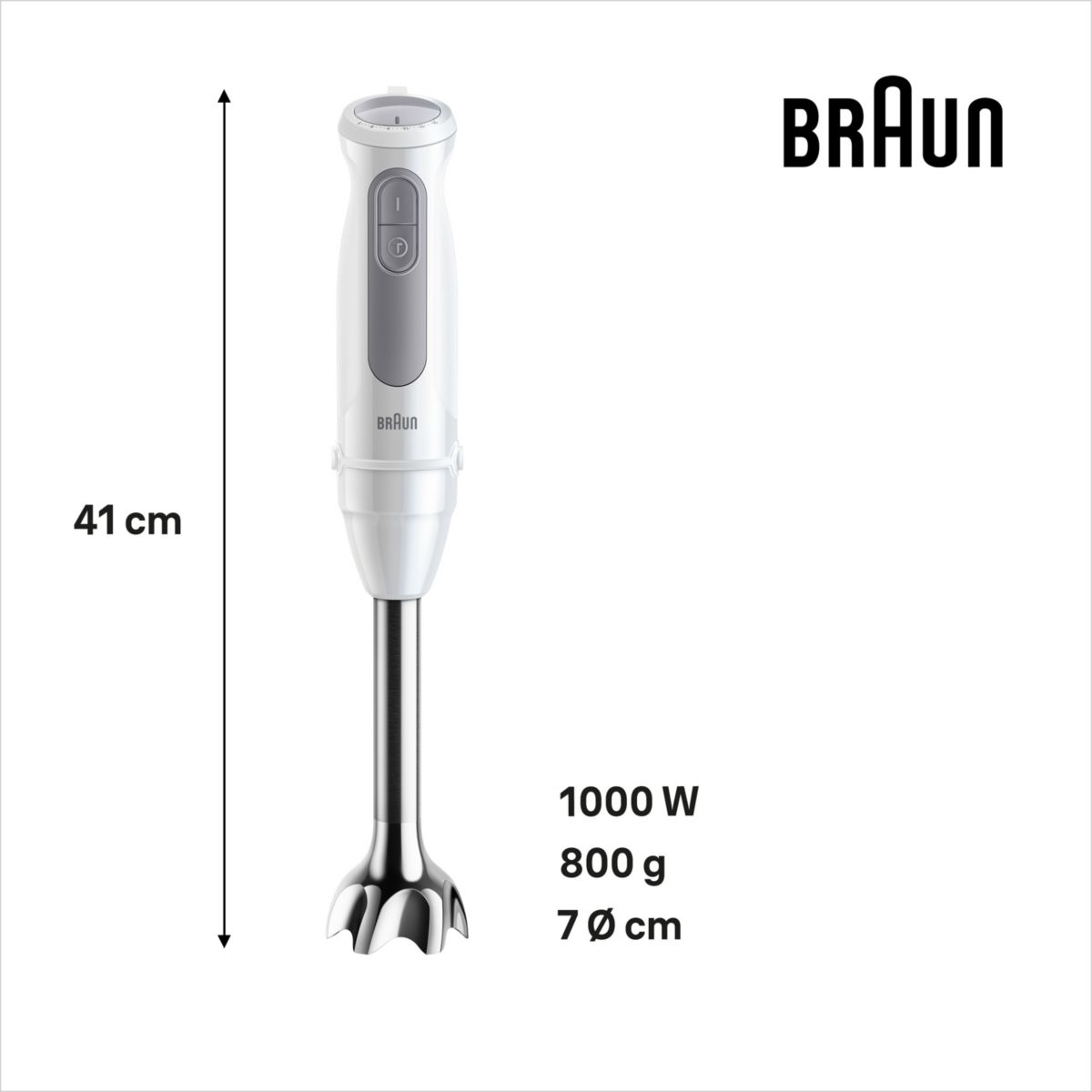 Mixeur plongeant MultiQuick 5 MQ50220M couleur unique, BRAUN
