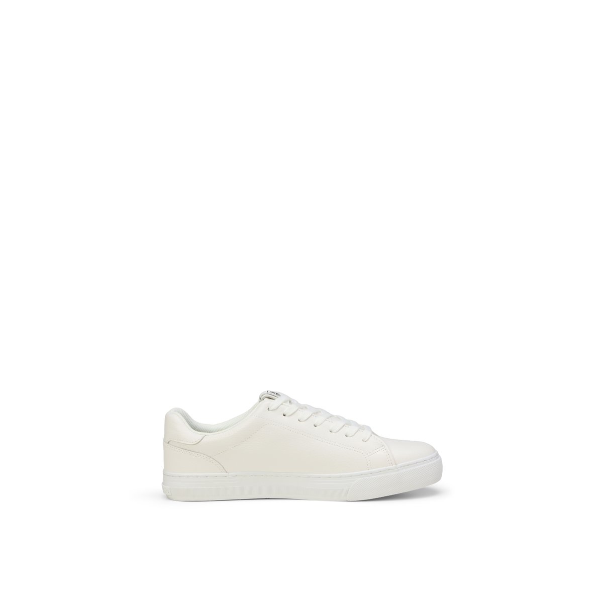 Baskets Modèle Bodil en cuir de vache finement grainé blanc, MARC O'POLO
