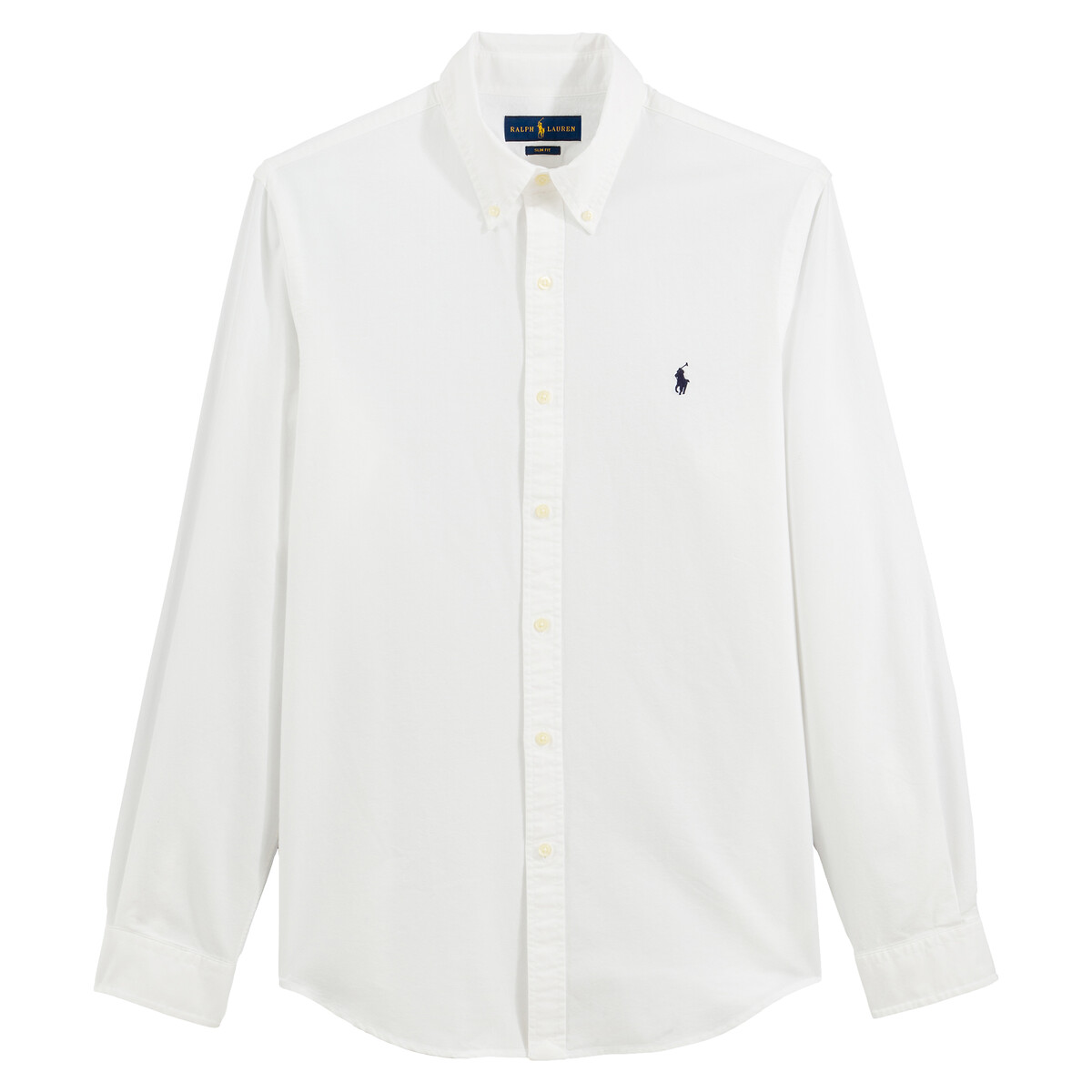 Garment-Dyed Slim Fit Oxford Shirt white, POLO RALPH LAUREN